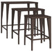 Nesting Tables 3 Pcs Brown Poly Rattan Toktnp
