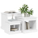 Nesting Tables 3 Pcs High Gloss White Engineered Wood Nolakb