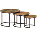 Nesting Tables 3 Pcs Solid Wood Reclaimed Tptkbx