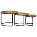 Nesting Tables 3 Pcs Solid Wood Reclaimed Tptkbx