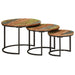 Nesting Tables 3 Pcs Solid Wood Reclaimed Tptkbx