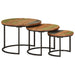 Nesting Tables 3 Pcs Solid Wood Reclaimed Tptkbx