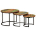 Nesting Tables 3 Pcs Solid Wood Reclaimed Tptkbx