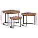 Nesting Tables 3 Pcs Solid Wood Reclaimed Tptkbx