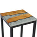 Nesting Tables 3 Pcs Solid Teak Wood and Polyresin Xnolan
