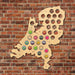 Netherlands Beer Cap Map