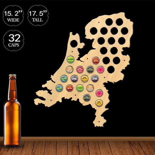 Netherlands Beer Cap Map