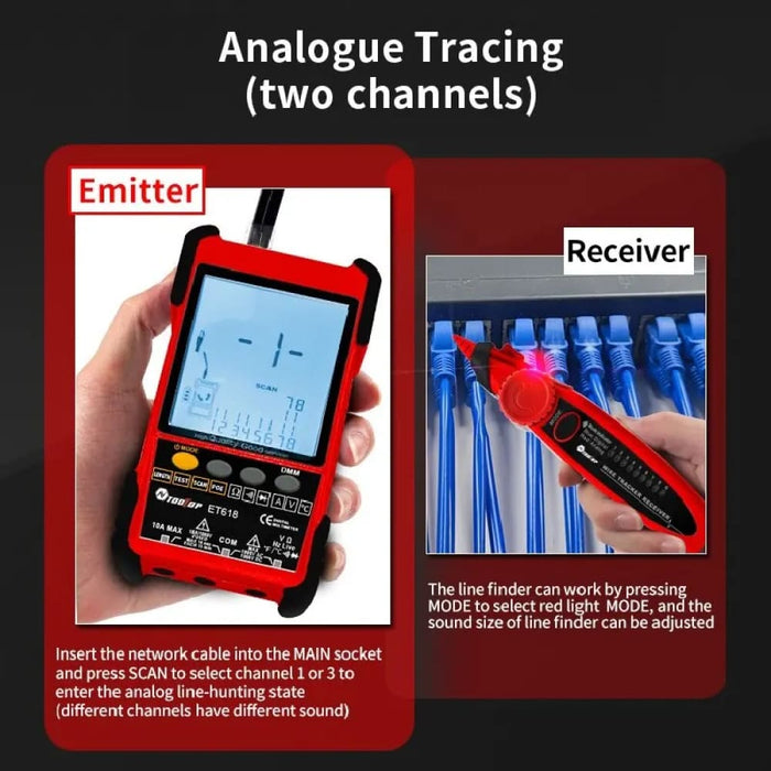 Network Cable Tester With Poe Test