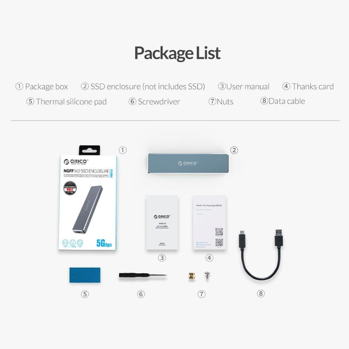 Ngff M.2 Ssd Enclosure For Fast Storage