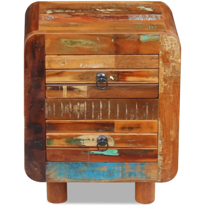 Night Cabinet Solid Reclaimed Wood 43x33x51 Cm Xattxt