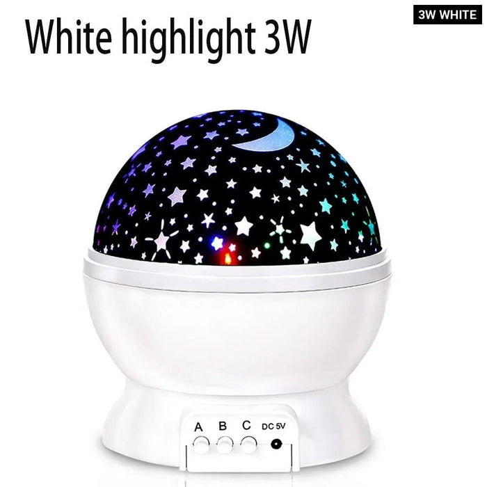 Night Light Rotating Sky Moon Projector Lamp For Home