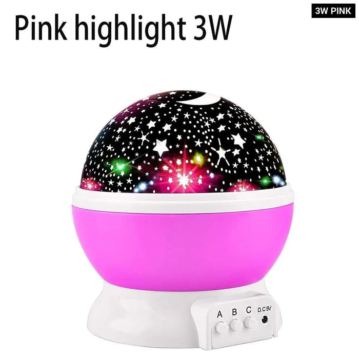 Night Light Rotating Sky Moon Projector Lamp For Home