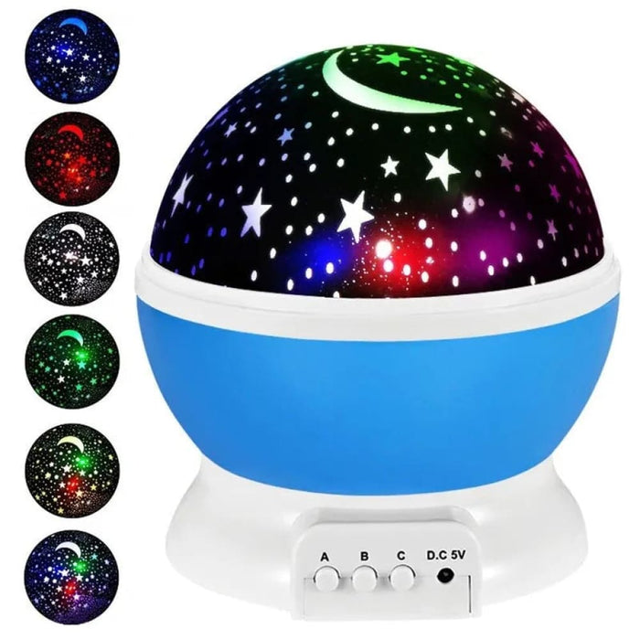 Night Light Rotating Sky Moon Projector Lamp For Home