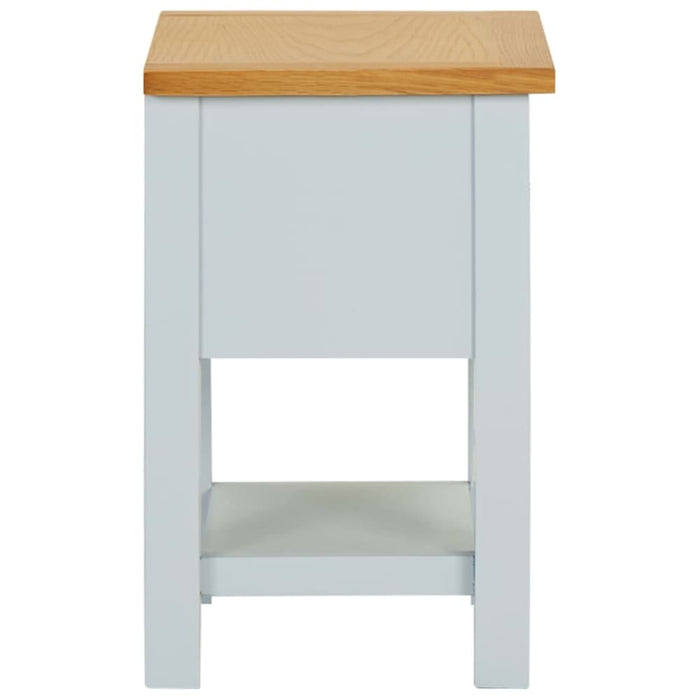 Nightstand 36x30x47 Cm Solid Oak Wood Xnnlxb