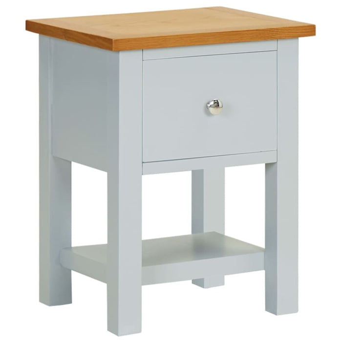 Nightstand 36x30x47 Cm Solid Oak Wood Xnnlxb