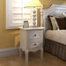 Nightstands 4 Pcs with 2 Drawers Mdf White Xilbtk