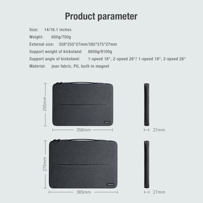 Nillkin Commuter Multifunctional Laptop Sleeve For 14.0 Inch