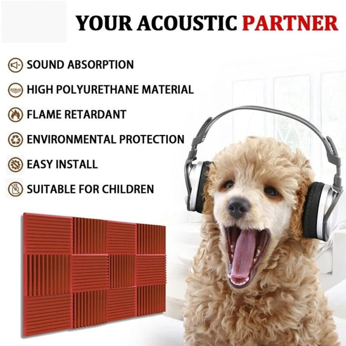 Noise Sound - absorbing Foams 6/12/24 Pcs Acoustic
