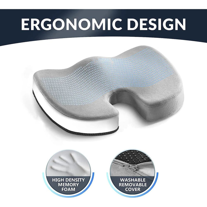 Non Slip Gel Memory Foam Coccyx Cushion