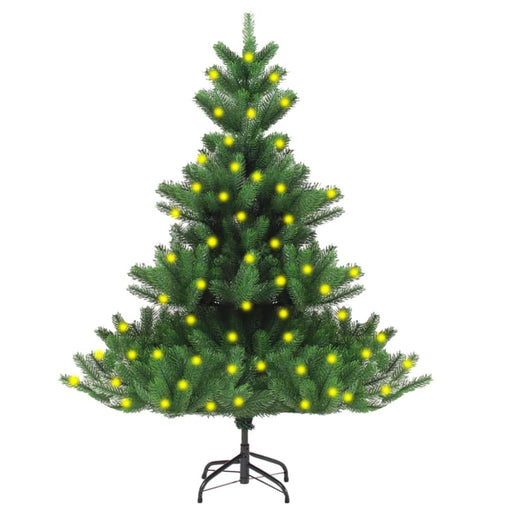 Nordmann Fir Artificial Christmas Tree With Leds Green 150