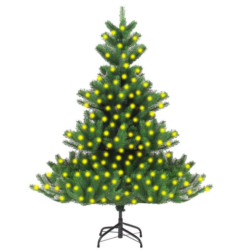 Nordmann Fir Artificial Christmas Tree With Leds Green 210