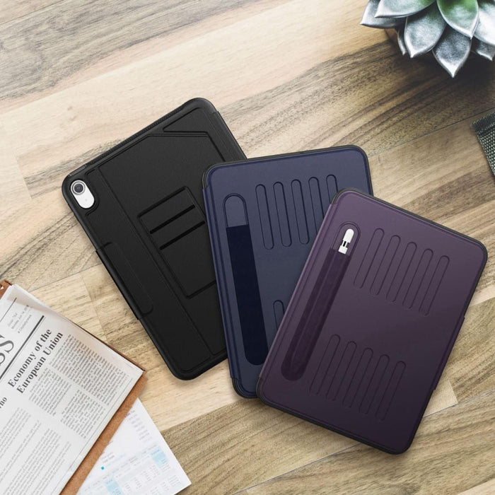 Notebook Magnetic Leather Tablet Case Navy For Ipad 10th