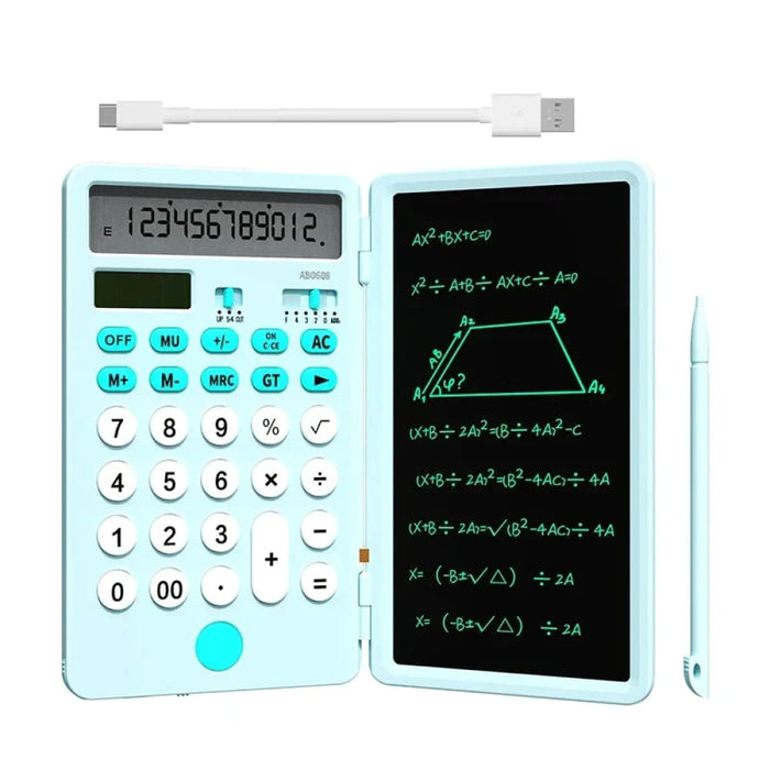 Notepad Calculator With Writing Tablet 12 Digits Solar