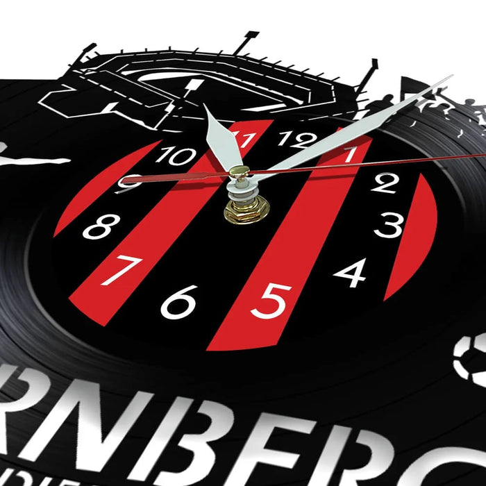 Nurnberg Football Stadium Vinyl Record Wall Clock