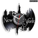 Nyc Skyline Vinyl Record Wall Clock