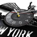 Nyc Skyline Vinyl Record Wall Clock