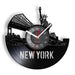 Nyc Skyline Vinyl Record Wall Clock