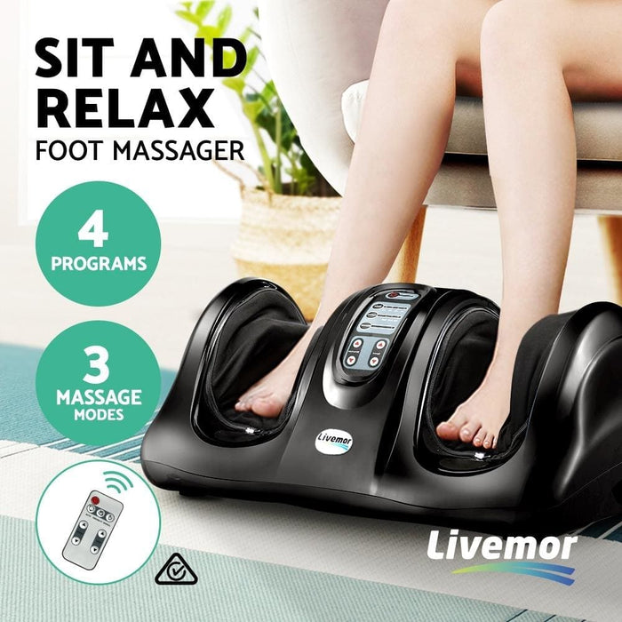 Nz Local Stock - livemor Foot Massager - Black