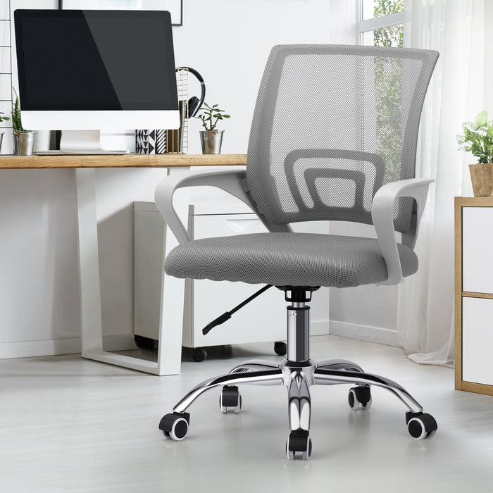 Office Gaming Chair Computer Mesh Chairs Executive Foam Seat White