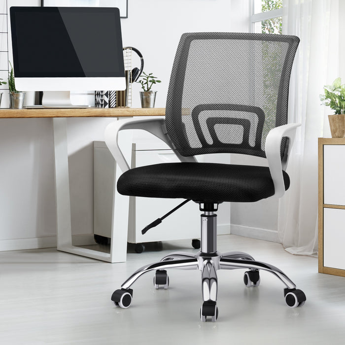 Office Gaming Chair Computer Mesh Chairs Executive Foam White & Black