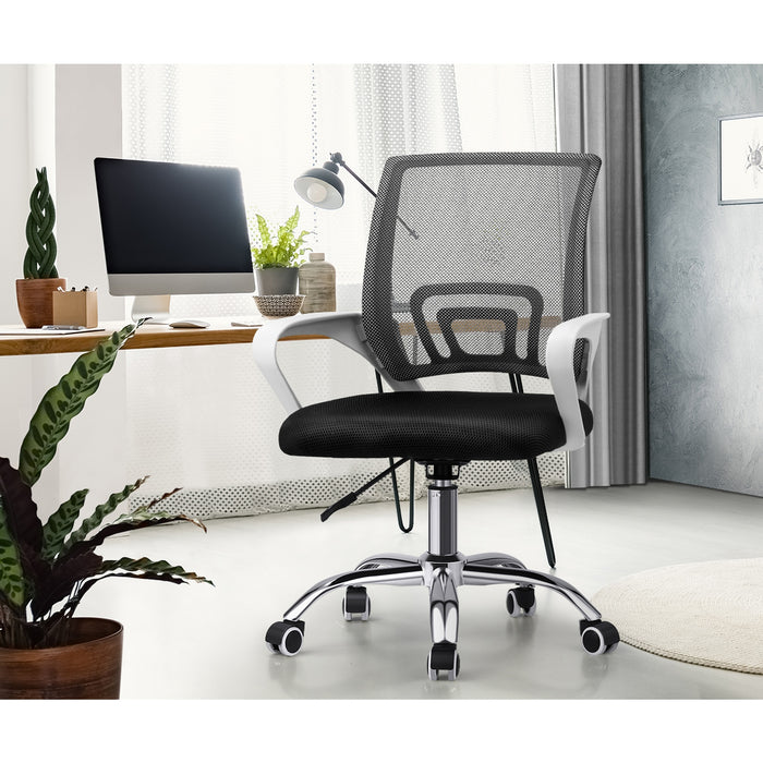Office Gaming Chair Computer Mesh Chairs Executive Foam White & Black