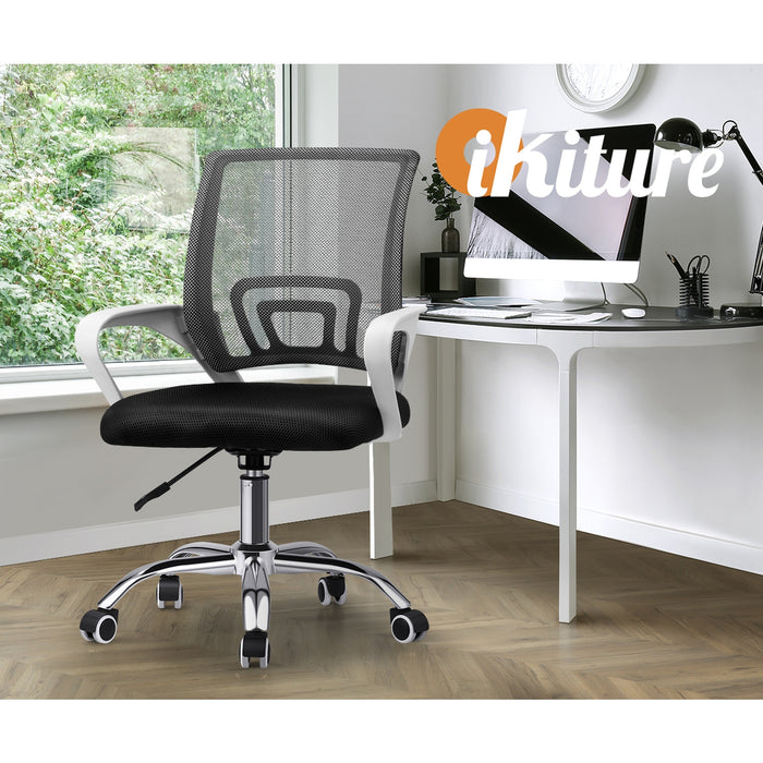 Office Gaming Chair Computer Mesh Chairs Executive Foam White & Black