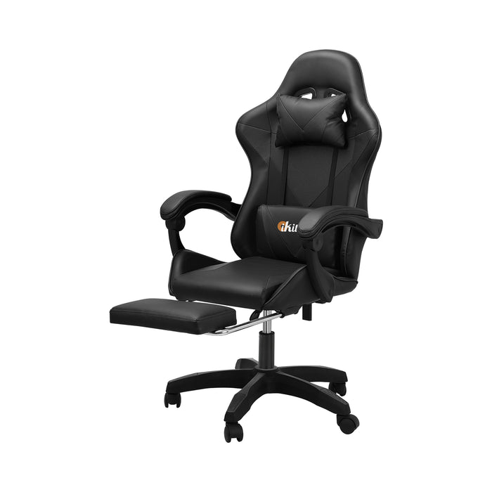 Gaming Chair Massage Racing Recliner Office Pu Leather With Footrest