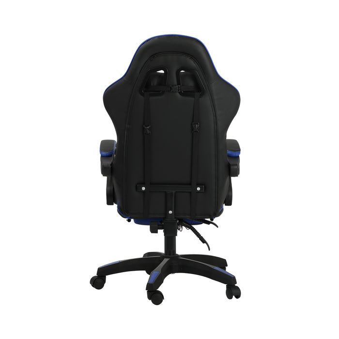 Gaming Chair Massage Racing Recliner Office Pu Leather With Footrest