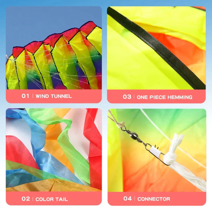 3d Octopus Soft Kite 5m Giant with 100m Tire Line Kites