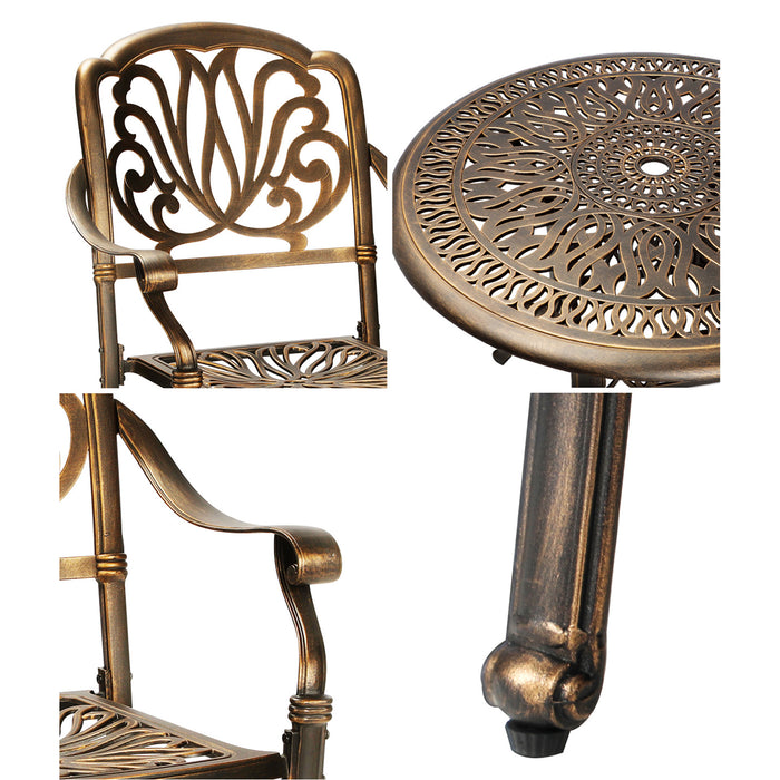 Outdoor Furniture 5 Piece Dining Set Chairs Table Bistro Set Patio Garden