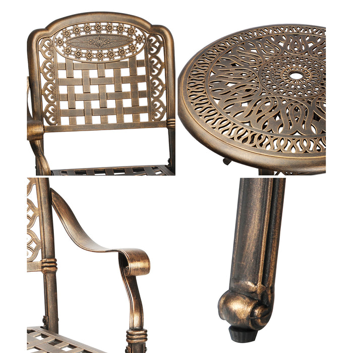 Outdoor Setting Dining Chairs Bistro Set Patio Garden Furniture 5 Piece