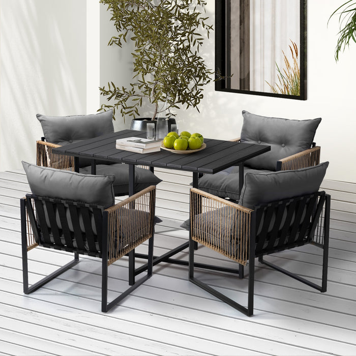4 Seater Outdoor Dining Set Patio Furniture Garden