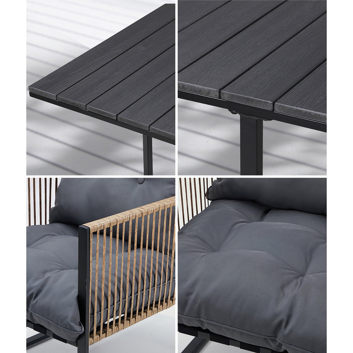 4 Seater Outdoor Dining Set Patio Furniture Garden