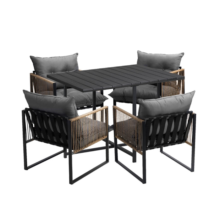 4 Seater Outdoor Dining Set Patio Furniture Garden