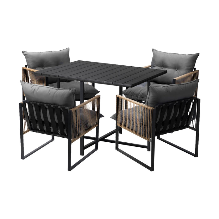 4 Seater Outdoor Dining Set Patio Furniture Garden