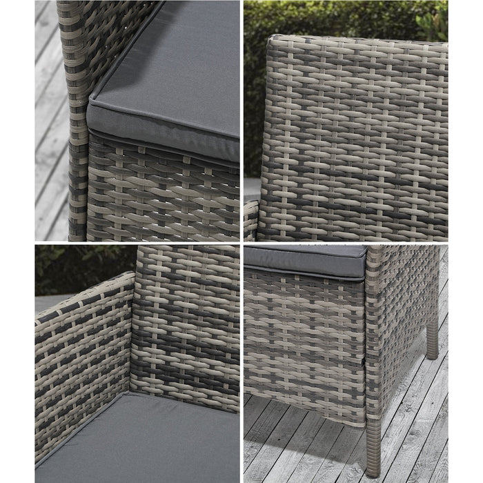 Outdoor Dining Set Table & Chairs 5Pcs Patio Furniture Lounge Setting