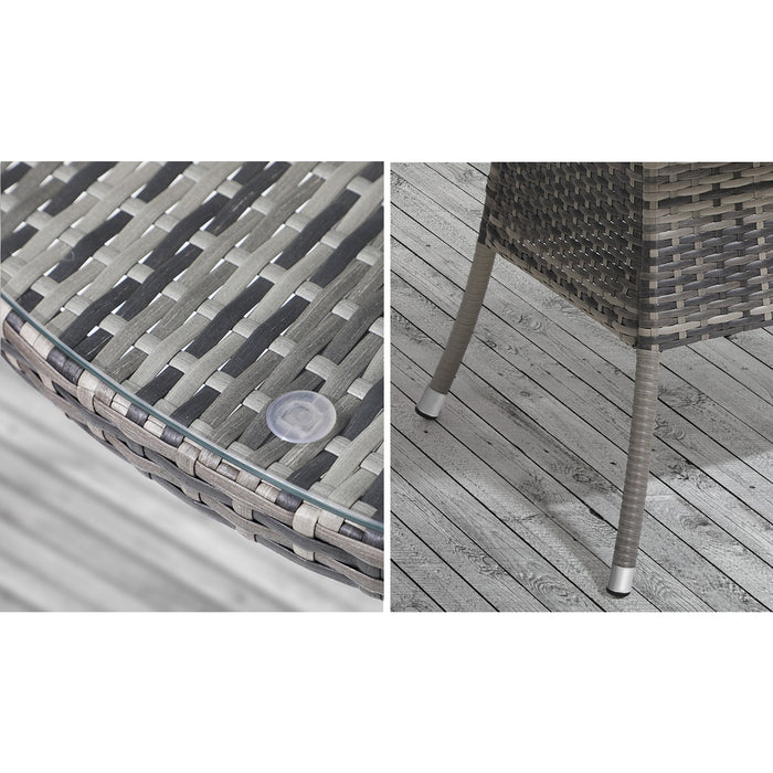 Outdoor Dining Set Table & Chairs 5Pcs Patio Furniture Lounge Setting