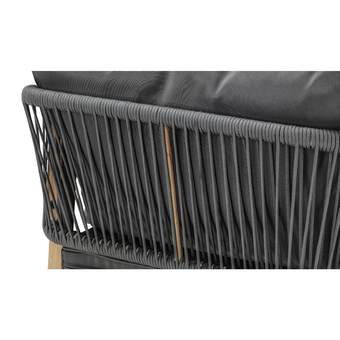 3Pcs Outdoor Dining Setting 90Cm Table Lounge Chairs Patio Furniture Set