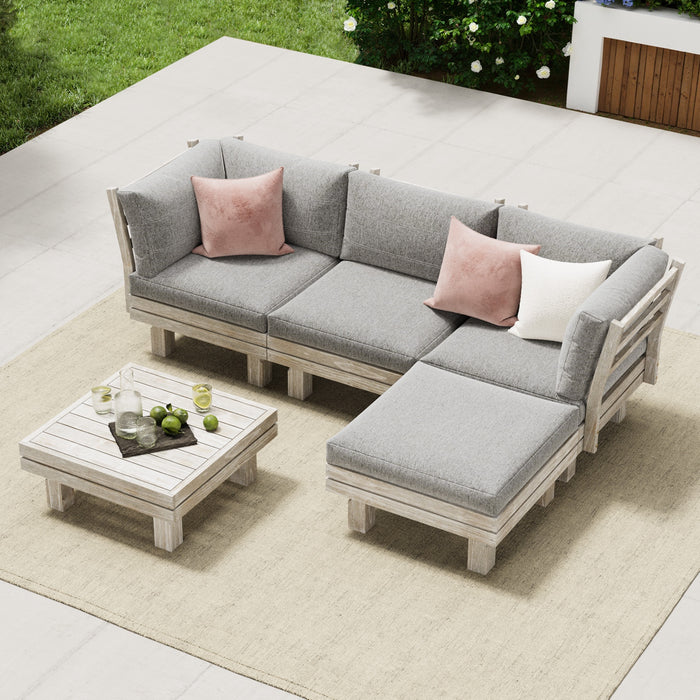 4 Seater Outdoor Sofa Set Lounge Setting Table Chair Patio Furniture