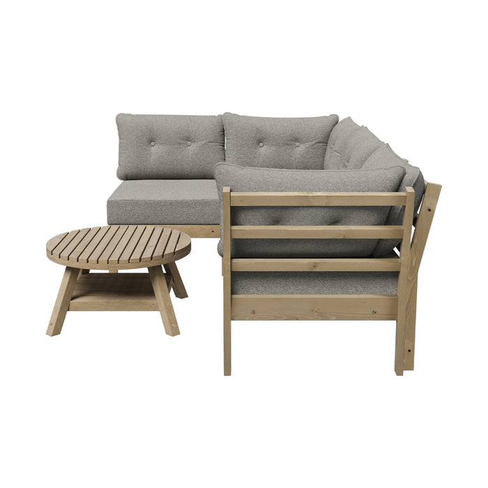 Outdoor Sofa Set 4 Seater Lounge Setting Patio Furniture Beige